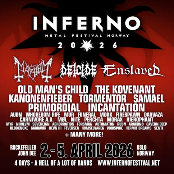 INFERNO FESTIVAL NORWAY 2026 Announces Fourth Wave of Bands