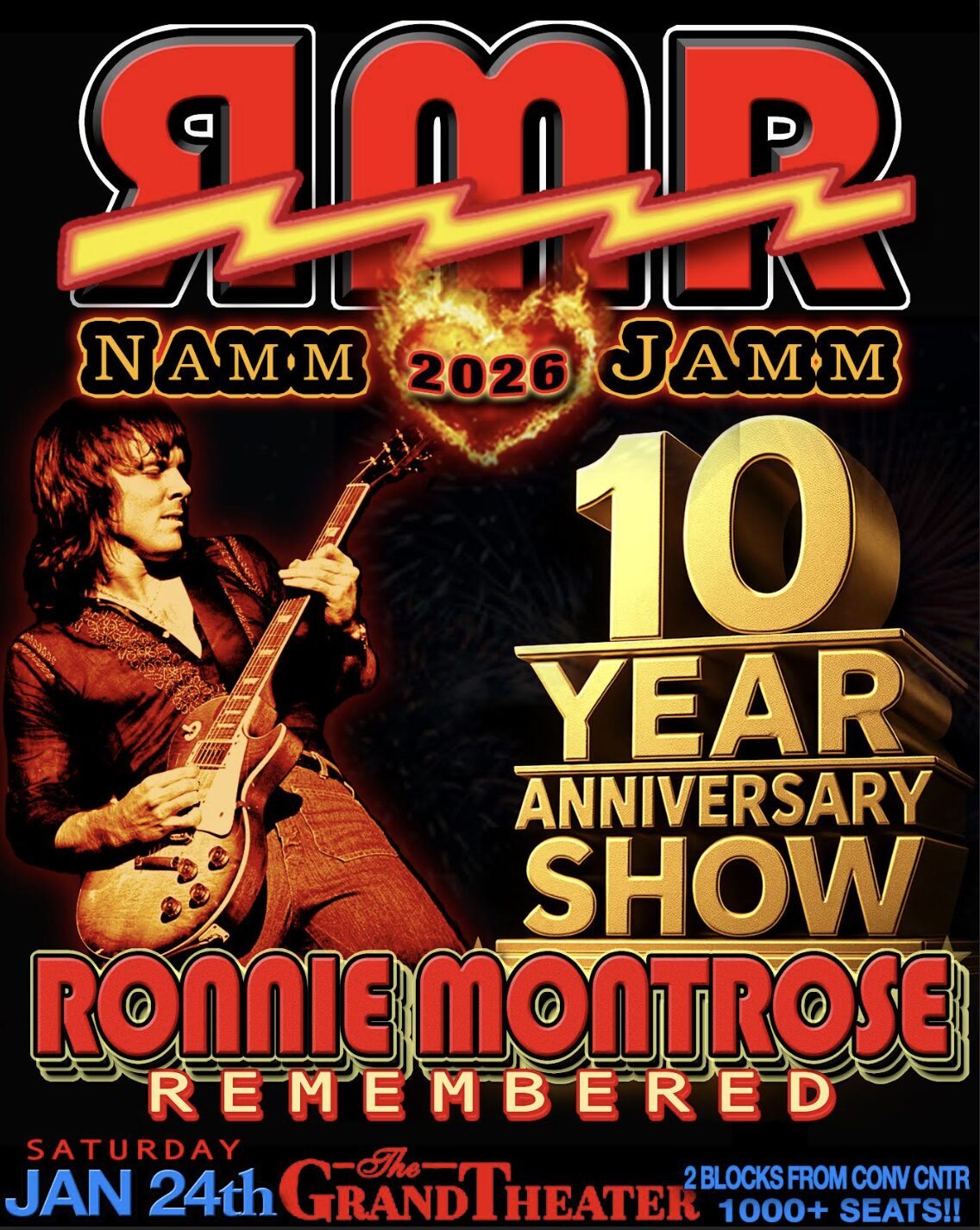 Ronnie Montrose Remembered:  Namm 2026 – 10 Year Anniversary All Star Memorial Concert Announced