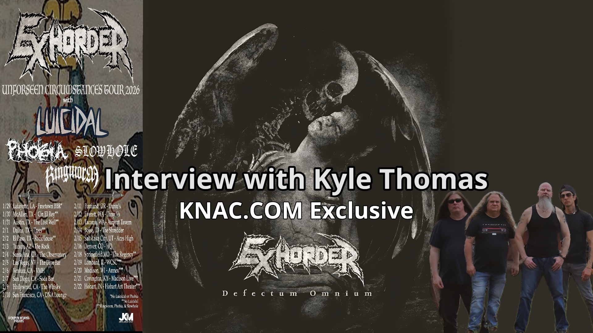 Unforeseen Circumstances: An Exclusive Interview With KYLE THOMAS Of EXHORDER