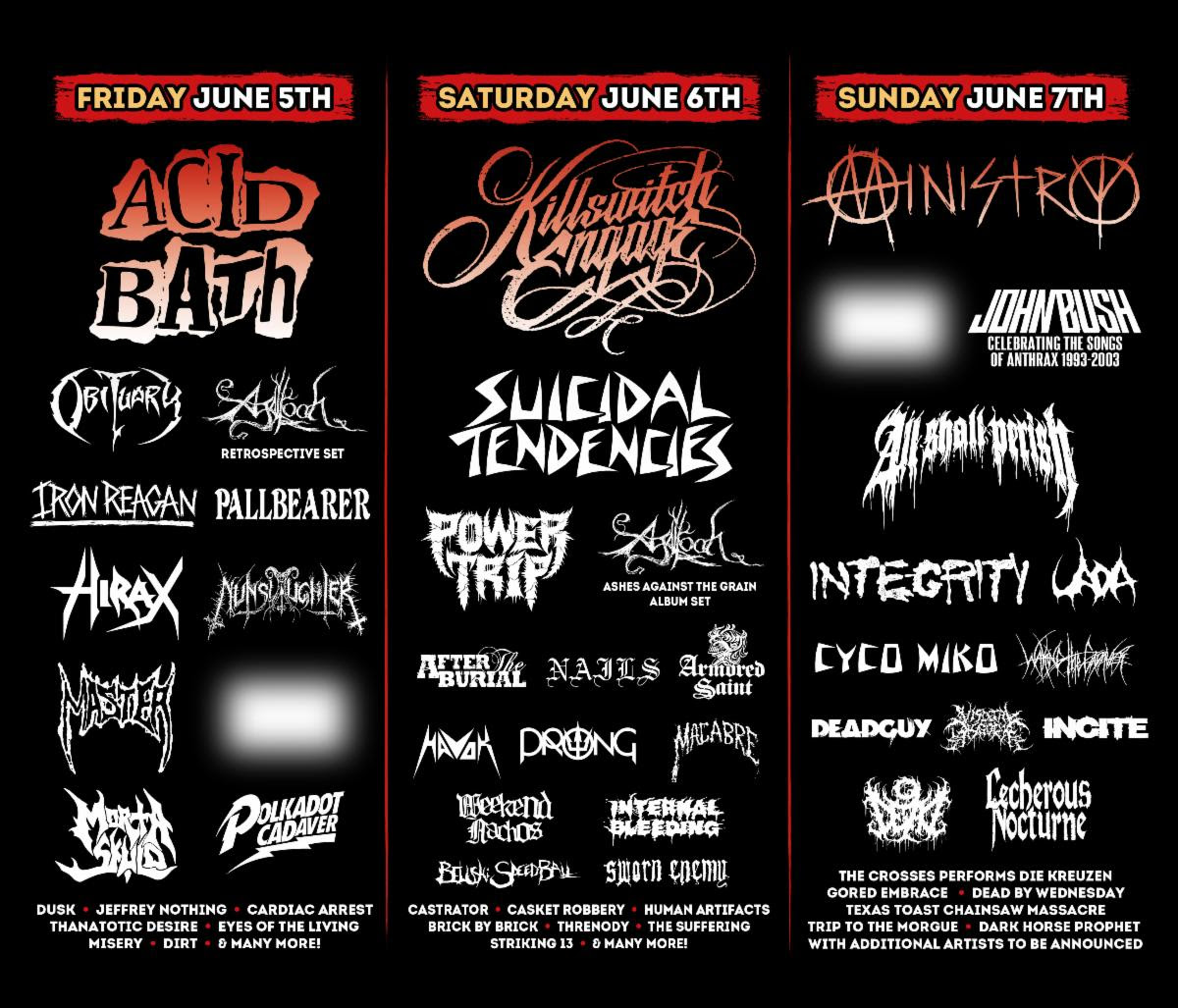 MILWAUKEE METAL FESTIVAL 2026 Adds AROMORED SAINT, JOHN BUSH + More