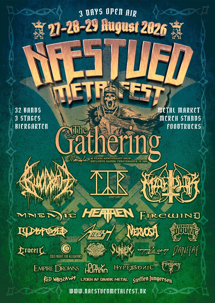 THE GATHERING And Five Additional Acts Announced For Næstved Metalfest 2026