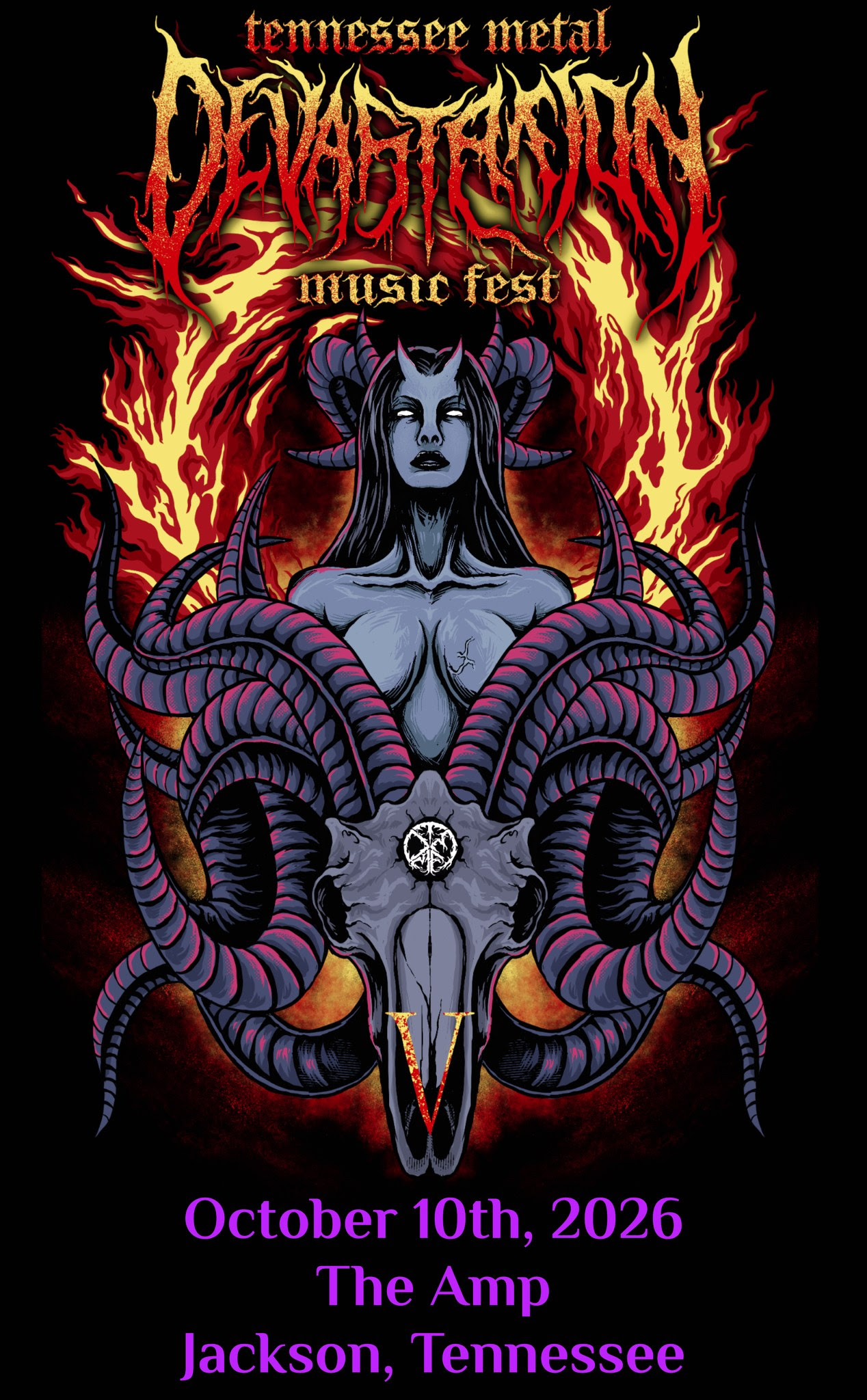 Tennessee Metal Devastation Music Fest Announces 5th Anniversary Festival Date And Official Artwork