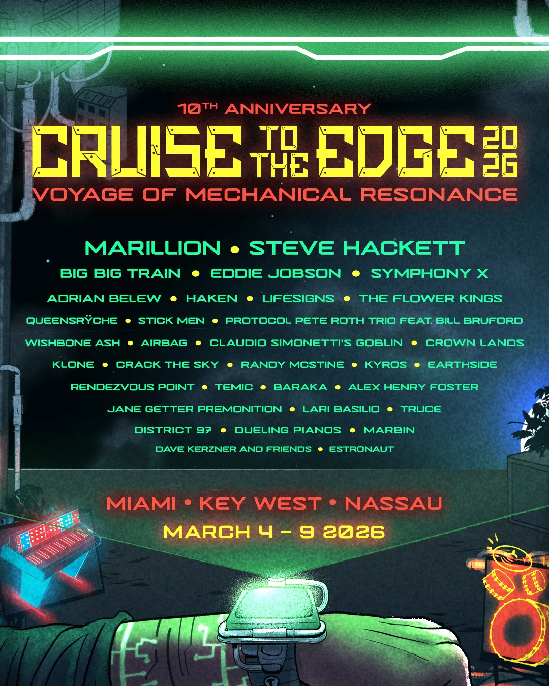 CRUISE TO THE EDGE 2026 ANNOUNCES FINAL LINEUP