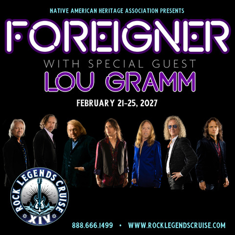 FOREIGNER To Headline The Rock Legends Cruise XIV