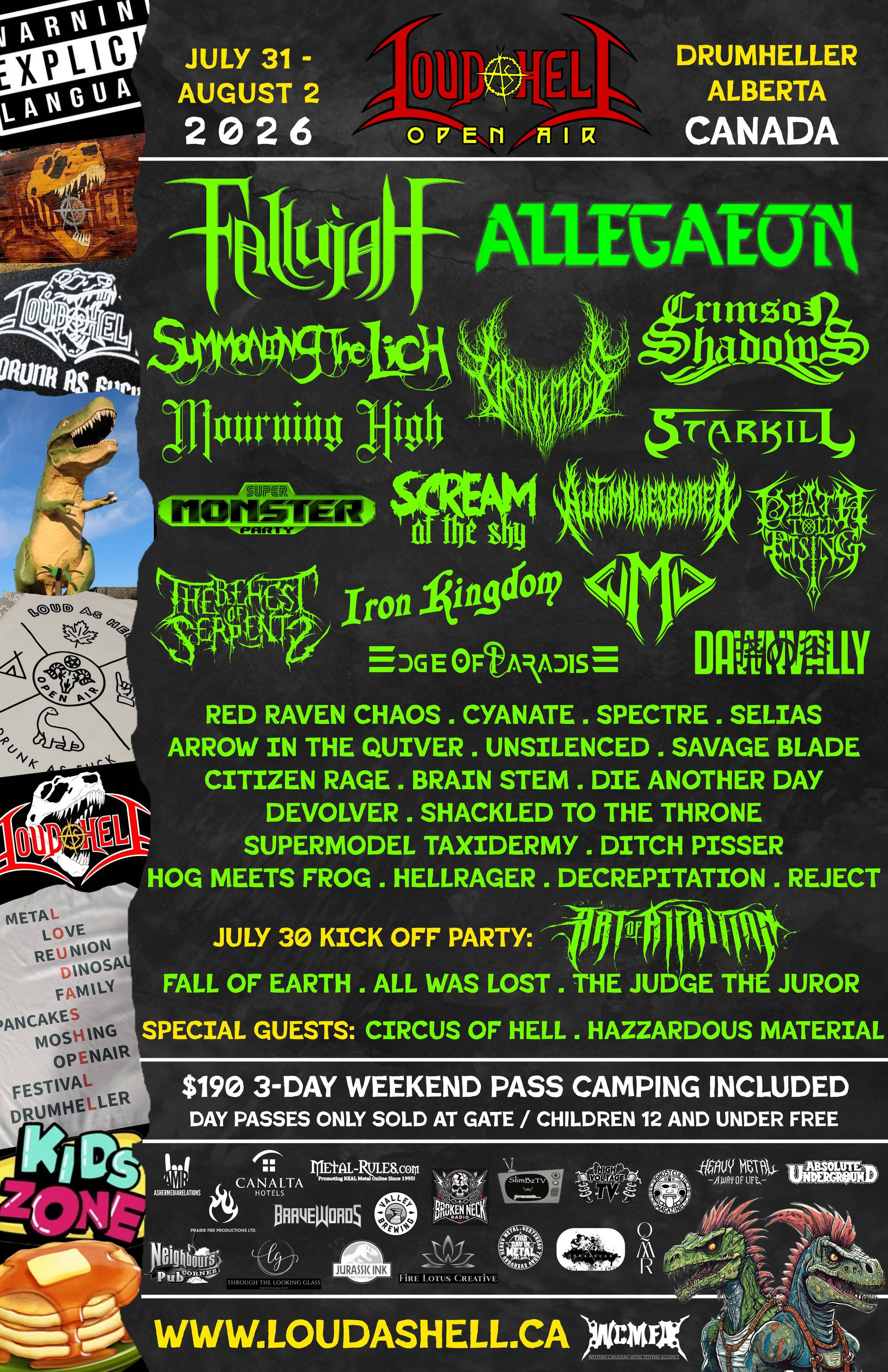 LOUD AS HELL OPEN AIR FESTIVAL Announces 2026 Line Up