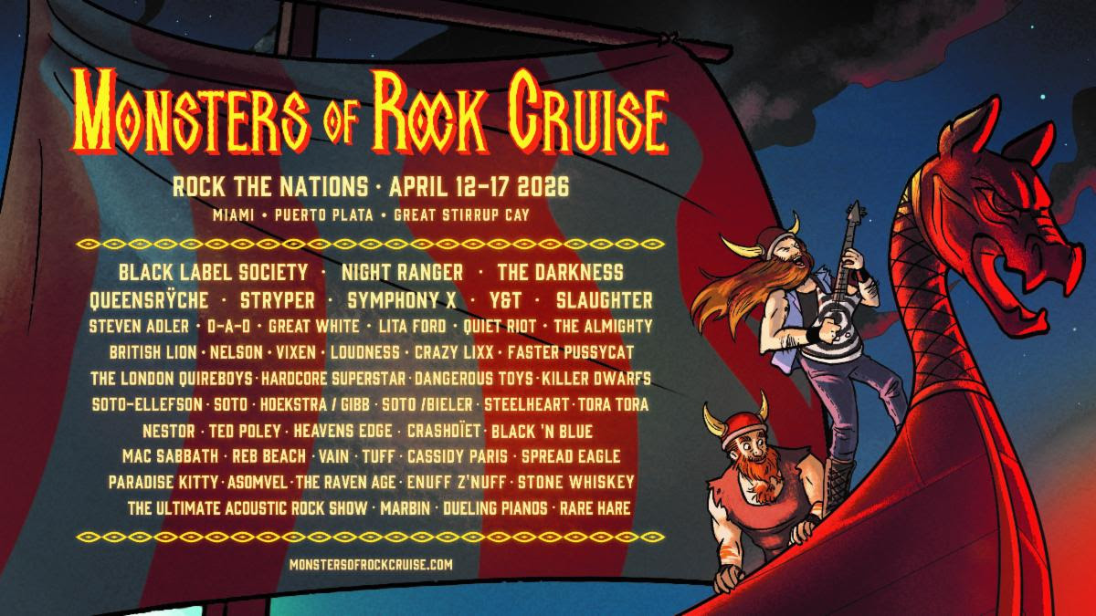 MONSTERS OF ROCK CRUISE 2026 FINAL LINEUP ANNOUNCED