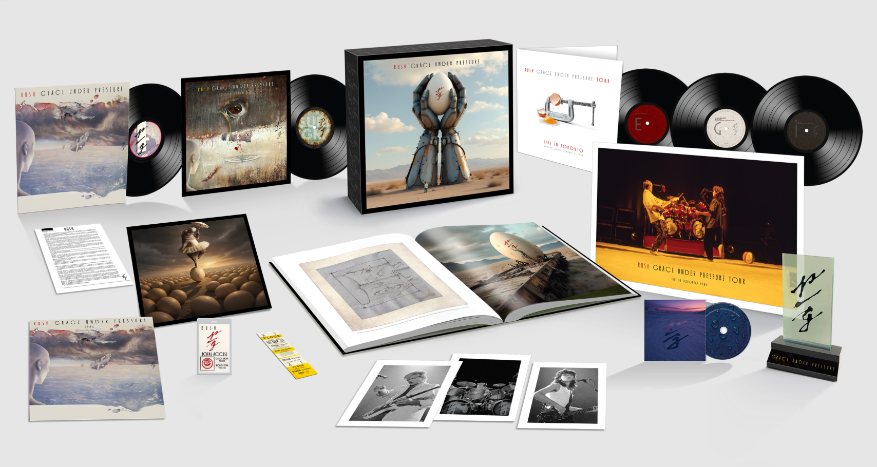 RUSH ‘Grace Under Pressure’ 40th Anniversary Super Deluxe Box Set With Unboxing Video!